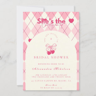 Cherry On Top Bridal Shower Invitation