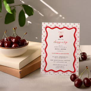 Cherry on Top   Bridal Shower  Invitation