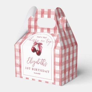 Cherry On Top Coquette Bow Birthday Favour Box