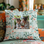 Cherry On Top | Mother's Day Photo Cushion<br><div class="desc">Celebrate Mum in style with the Cherry On Top Mother's Day Photo Throw Pillow—a heartfelt, customisable keepsake she’ll cherish forever. Featuring a charming cherry-patterned backdrop with soft pastel hues, this pillow beautifully frames your favourite family photo, adding a personal touch to your gift. The elegant text reads, "Mum, you're the...</div>