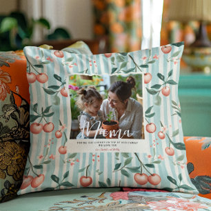 Cherry On Top   Mother's Day Photo Cushion