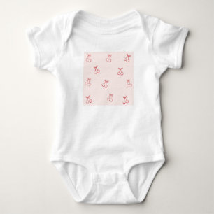 Cherry Outline Minimalism Baby Bodysuit