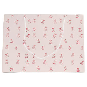 Cherry Outline Minimalism Gift Bag
