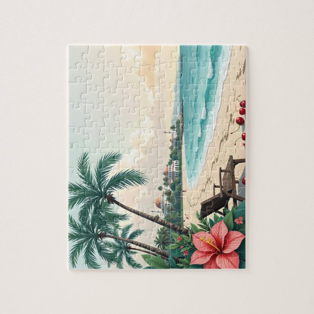 Cherry palms jigsaw puzzle (Vertical)