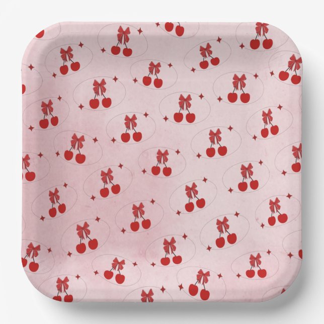 Cherry Paper Plate (Front)