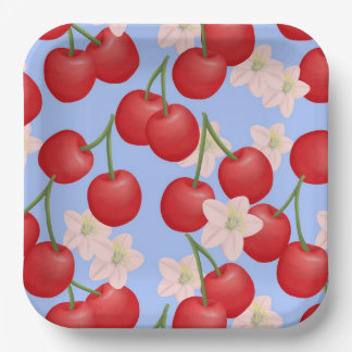 Cherry Paper Plates