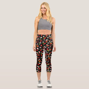 Cherry Pattern 1 Capri Leggings