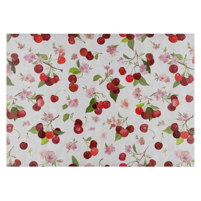 Cherry Pattern 1 Cutting Board (Front)