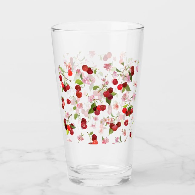 Cherry Pattern 1 Glass (Front)