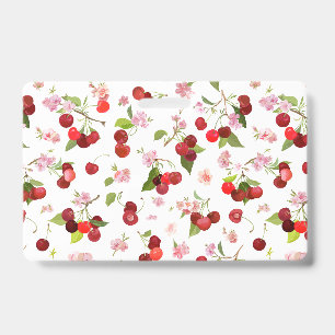 Cherry Pattern 1 ID Badge