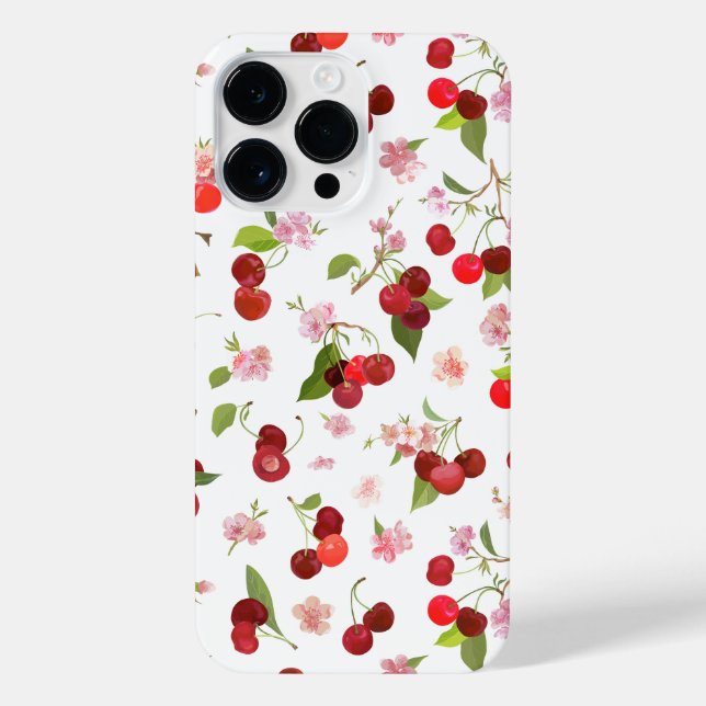 Cherry Pattern 1 iPhone Case (Back)