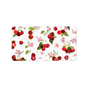 Cherry Pattern 1 Label