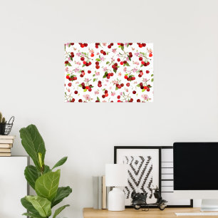 Cherry Pattern 1 Poster