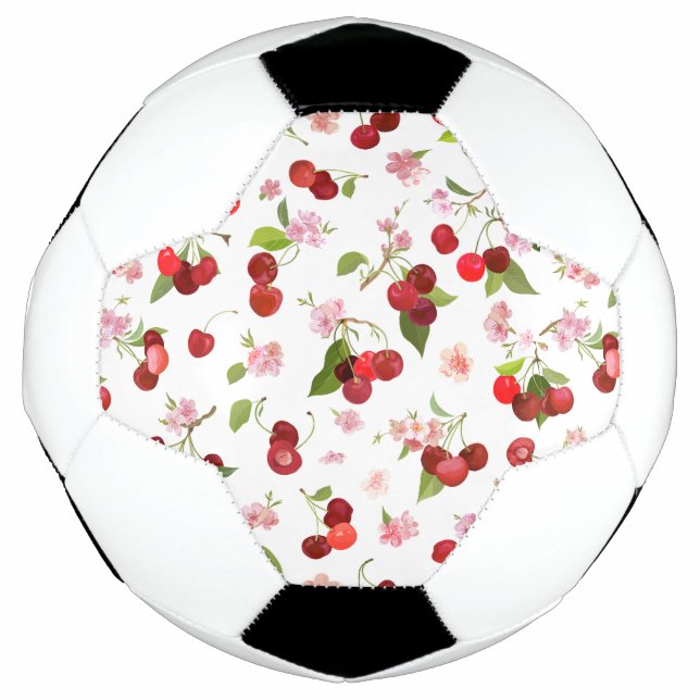 Cherry Pattern 1 Soccer Ball (Front)