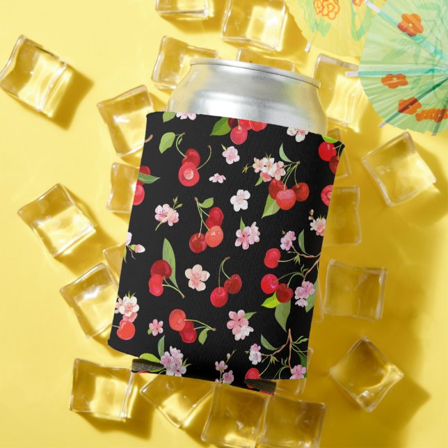 Cherry Pattern 2 Can Cooler (In Situ Summer)