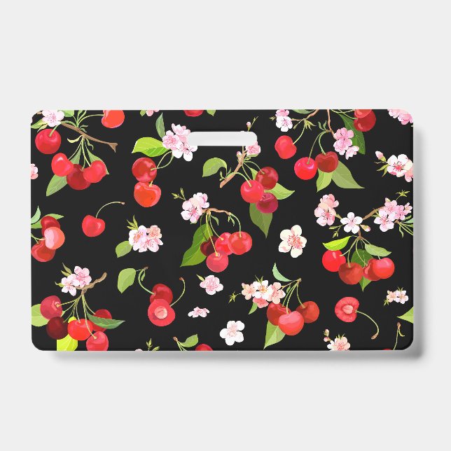 Cherry Pattern 2 ID Badge (Front)