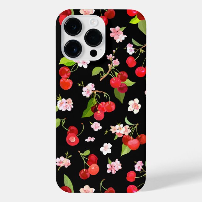 Cherry Pattern 2 iPhone Case (Back)