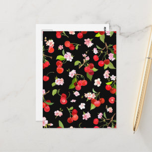 Cherry Pattern 2 Postcard