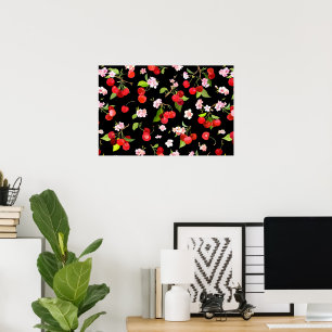 Cherry Pattern 2 Poster