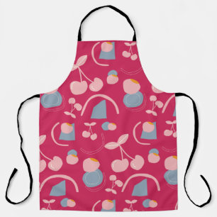 cherry pattern  apron