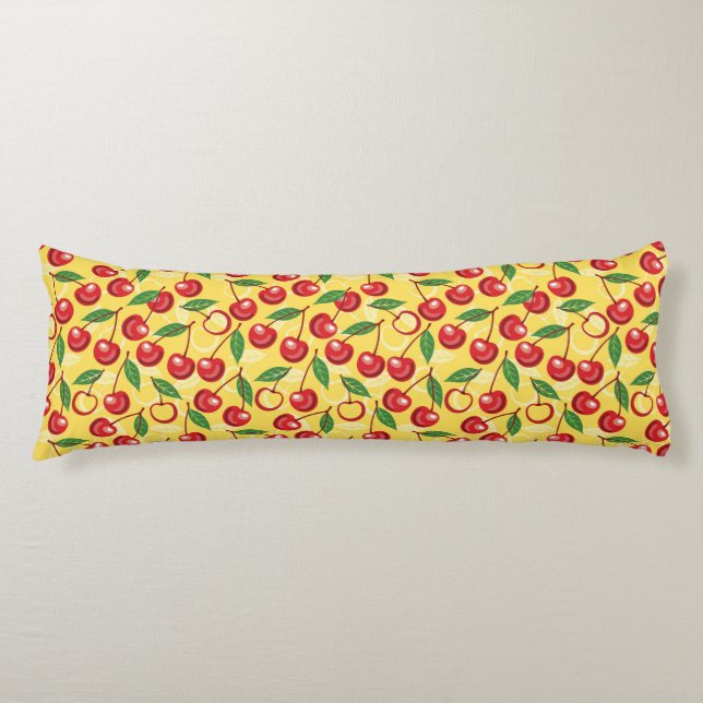 Cherry pattern body cushion (Front)