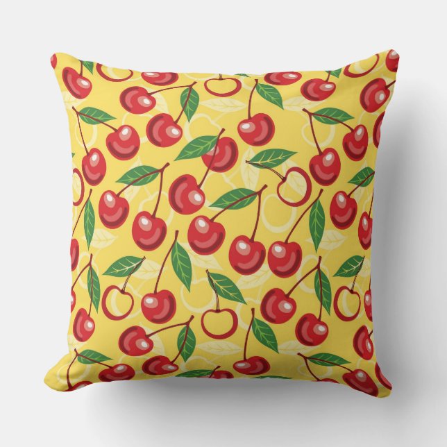 Cherry pattern cushion (Front)