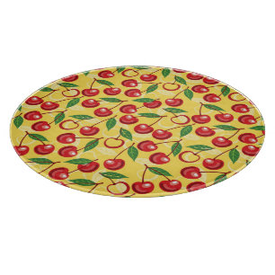Cherry pattern cutting board