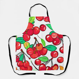 Cherry Pattern Design Apron