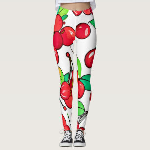 Cherry Pattern Design Leggings