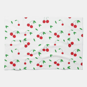 Cherry Pattern Easy Cherry Drawing Cherry Art Cher Tea Towel