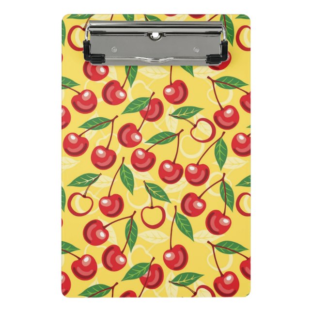 Cherry pattern mini clipboard (Front)