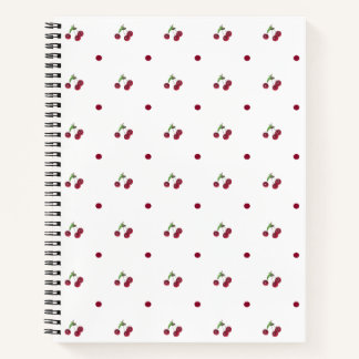 Cherry pattern notebook