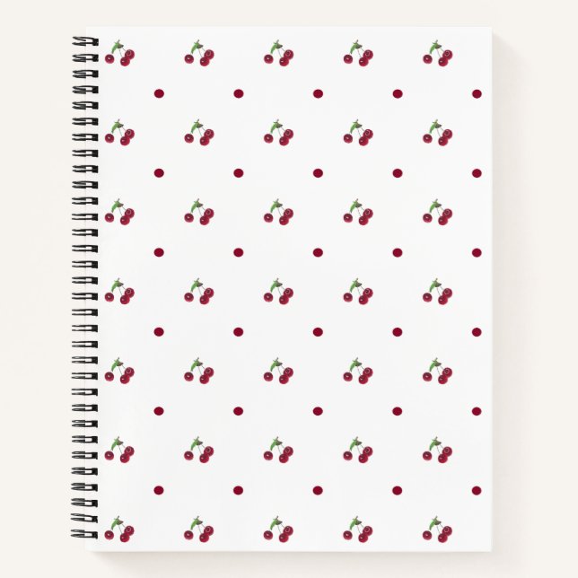 Cherry pattern notebook (Front)