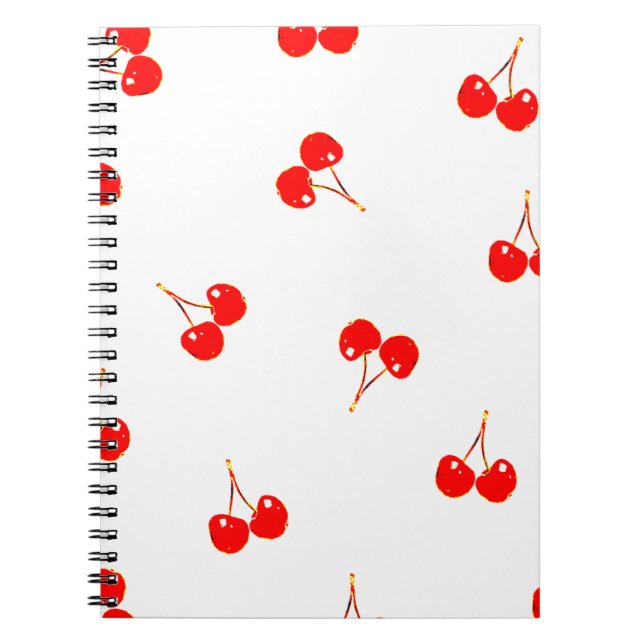 Cherry Pattern Pop Version Notebook (Front)