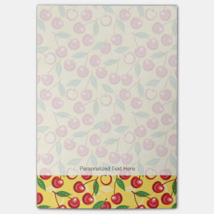 Cherry pattern post-it notes