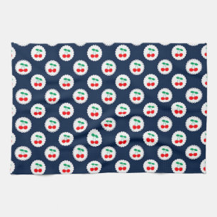 Cherry Pattern – Retro Fruit Gift & Decor Tea Towel