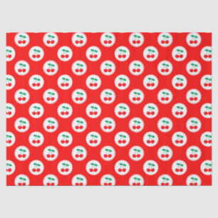 Cherry Pattern – Retro Fruit Gift & Decor Tissue Paper
