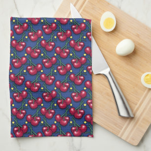 Cherry Pattern Tea Towel