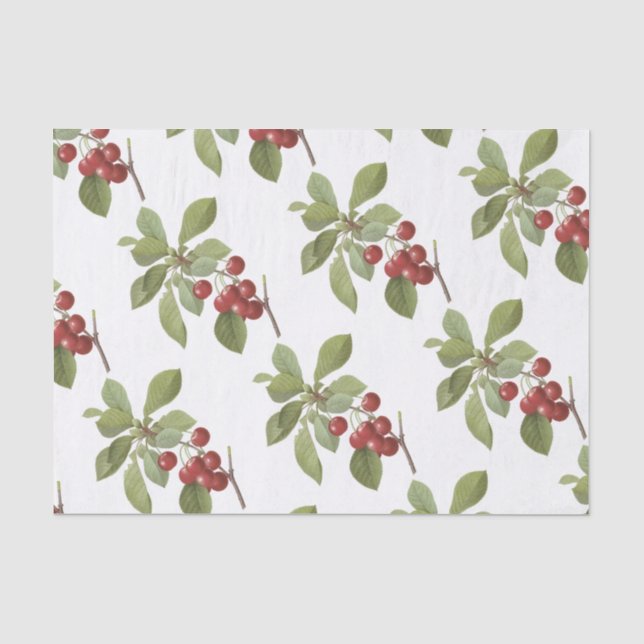 Cherry Pattern Tissue Paper (Front)