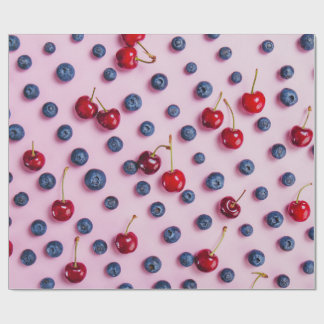 cherry pattern wrapping paper