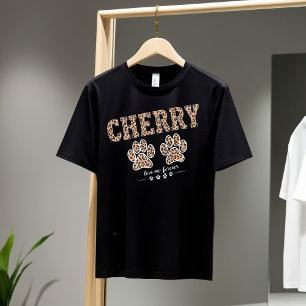 Cherry Paw Print T-Shirt – Pet Lover Tee