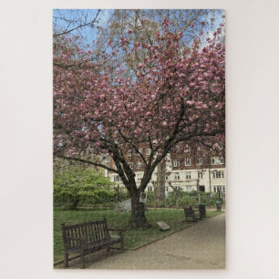 Cherry Peace Tree Tavistock Square London UK Jigsaw Puzzle