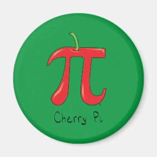Cherry Pi Cute Math Pi Day Magnet
