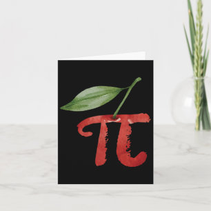 Cherry Pi Day Funny Pie Cherries 3.14 Humour Scien Card