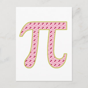 cherry pi (pie) postcard