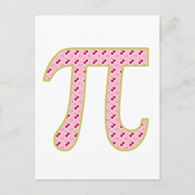 cherry pi (pie) postcard (Front)