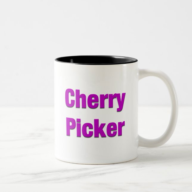 Cherry Picker Two-Tone Coffee Mug (Right)