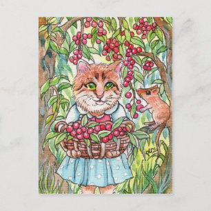Cherry Picking Postcard