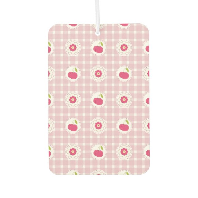 Cherry Picnic Car Freshener (Front)