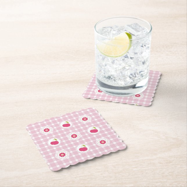 Cherry Picnic Coasters (Insitu)